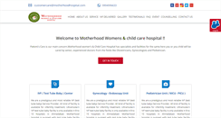 Desktop Screenshot of motherhoodhospital.com