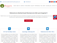 Tablet Screenshot of motherhoodhospital.com